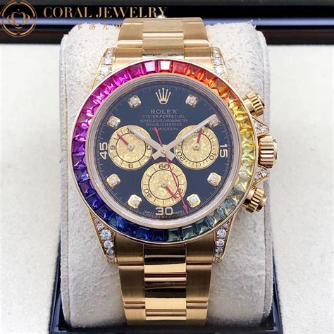 rolex cosmograph rbow|rolex rainbow daytona gold.